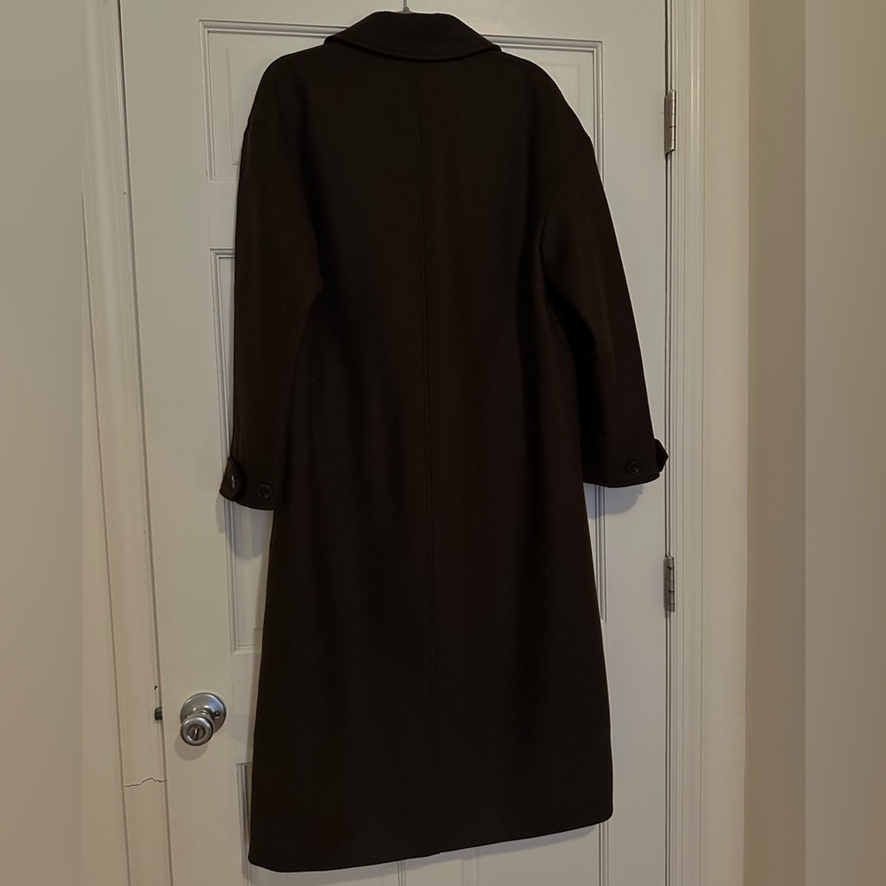 Zara Chocolate Brown Trench Coat NWT - Picture 5 of 16